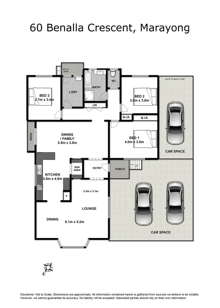 Floorplan of Homely house listing, 60 Benalla Crescent, Marayong NSW 2148