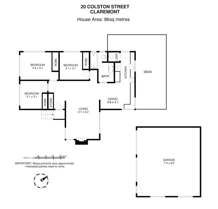 Floorplan of Homely house listing, 20 Colston Street, Claremont TAS 7011