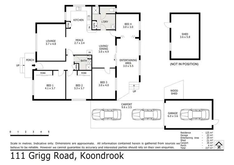 Floorplan of Homely house listing, 111 Grigg Road, Koondrook VIC 3580