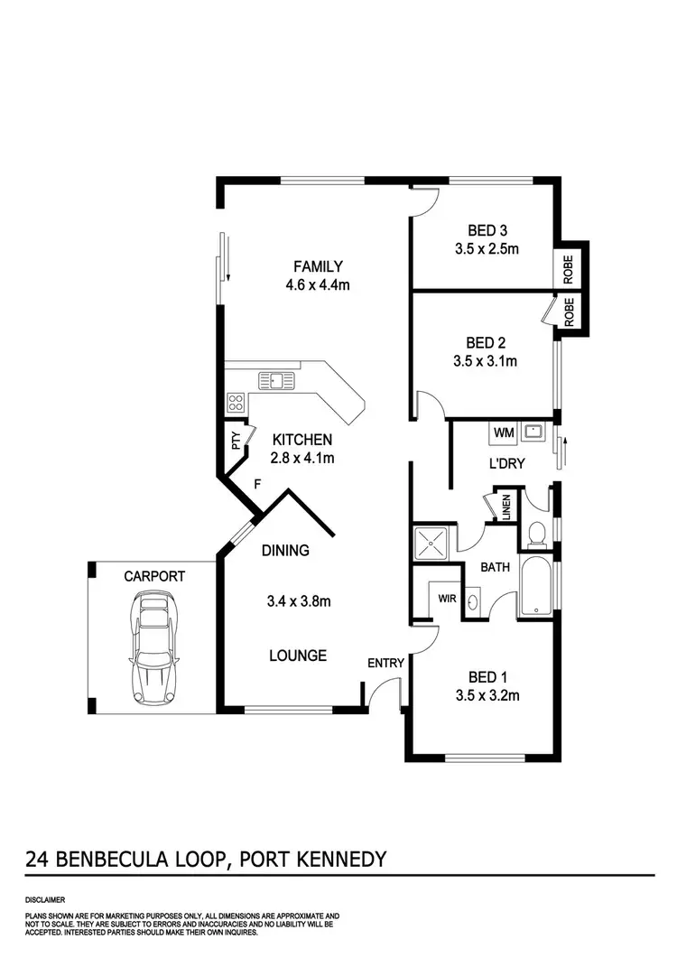 Floorplan of Homely house listing, 24 Benbecula Loop, Port Kennedy WA 6172