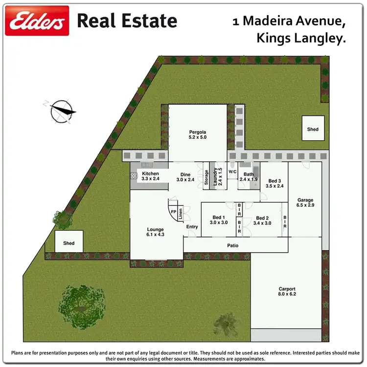 Floorplan of Homely house listing, 1 Madeira Avenue, Kings Langley NSW 2147