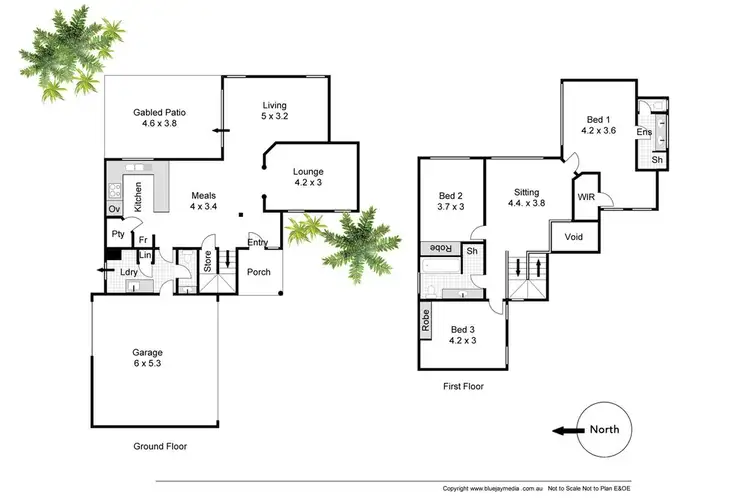 Floorplan of Homely house listing, 222A Flamborough Street, Doubleview WA 6018