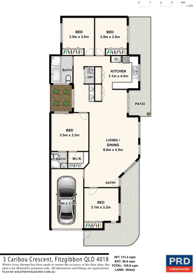 Floorplan of Homely house listing, 3 Caribou Crescent, Fitzgibbon QLD 4018