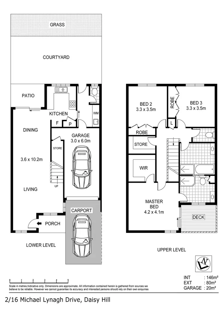 Floorplan of Homely townhouse listing, 2/16 MICHAEL LYNAGH DRIVE, Daisy Hill QLD 4127