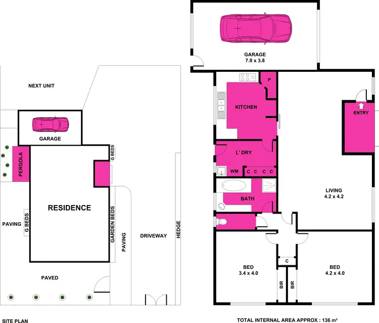 Floorplan of Homely unit listing, 2/41 Townsend Road, Whittington VIC 3219
