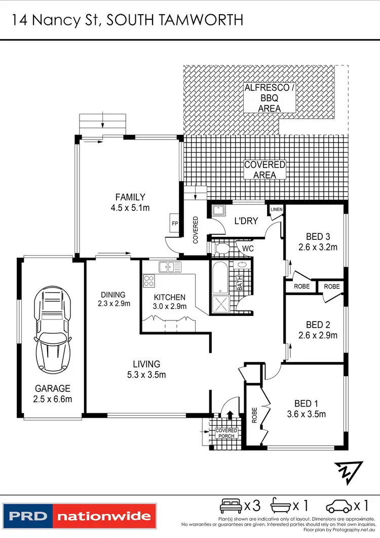 Floorplan of Homely house listing, 14 Nancy Street, Tamworth NSW 2340