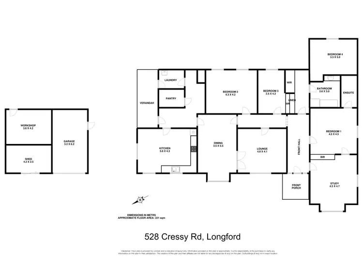 Floorplan of Homely house listing, 528 Cressy Road, Longford TAS 7301