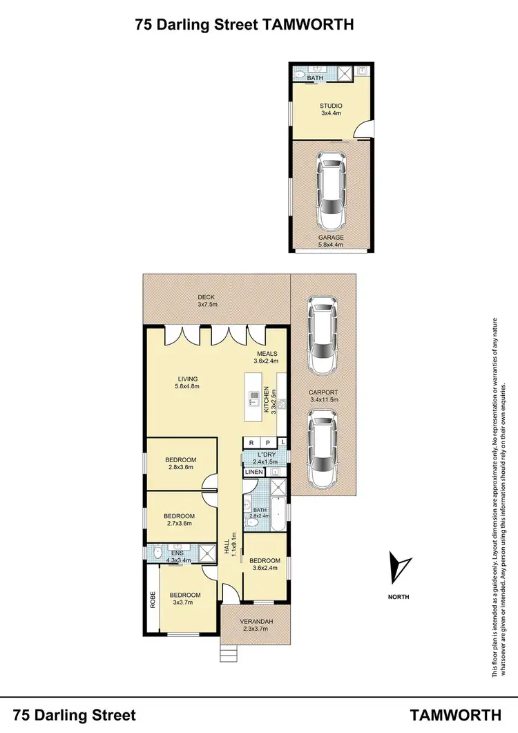 Floorplan of Homely house listing, 75 Darling Street, Tamworth NSW 2340