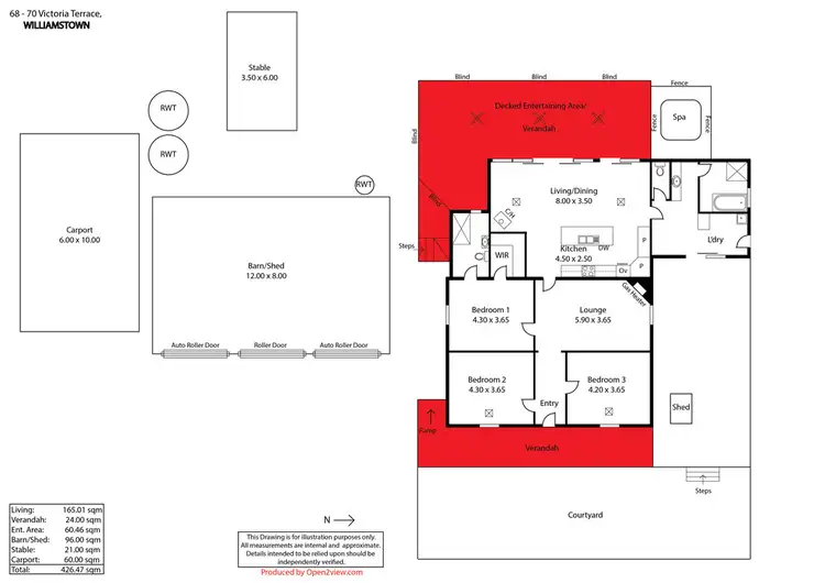 Floorplan of Homely house listing, 68 - 70 Victoria Terrace, Williamstown SA 5351