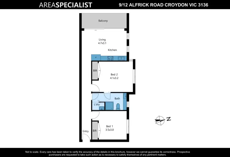 Floorplan of Homely house listing, 9/12 Alfrick Road, Croydon VIC 3136