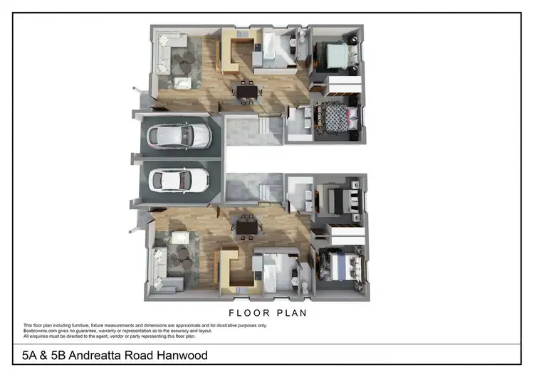 Floorplan of Homely block of units listing, 5A & 5B Andreatta Road, Hanwood NSW 2680