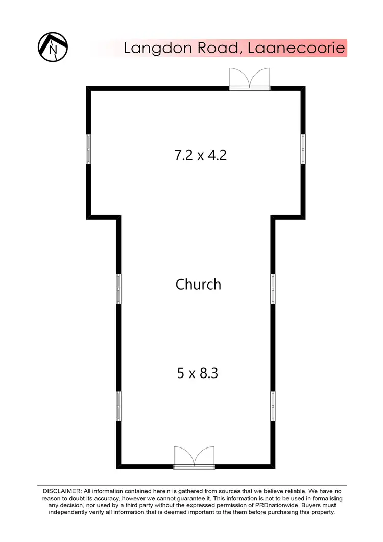 Floorplan of Homely other listing, CA 6 Langdon Road, Laanecoorie VIC 3463