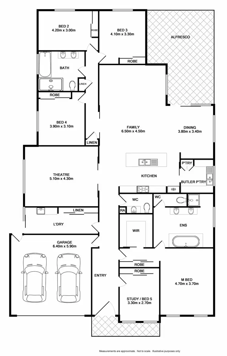 Floorplan of Homely house listing, 7 Howse Crescent, Wodonga VIC 3690