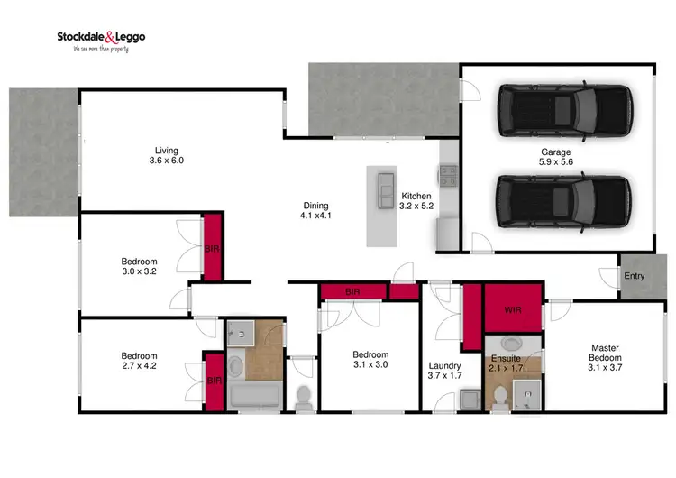 Floorplan of Homely house listing, 14 Roscommon Drive, Traralgon VIC 3844