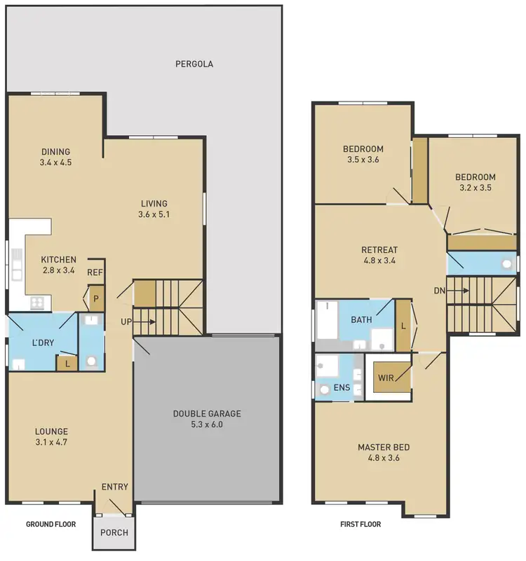Floorplan of Homely house listing, 75 Springlake Avenue, Caroline Springs VIC 3023