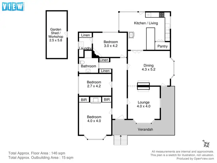 Floorplan of Homely house listing, 9 Glebe Street, Glebe TAS 7000