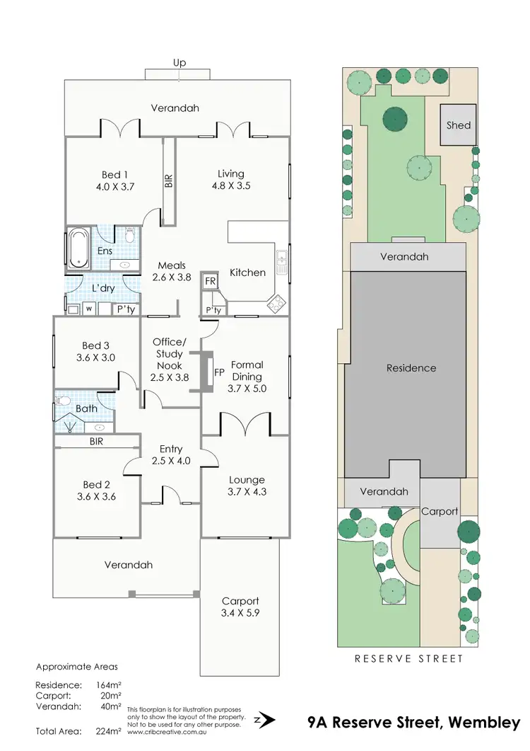 Floorplan of Homely house listing, 9A Reserve Street, Wembley WA 6014