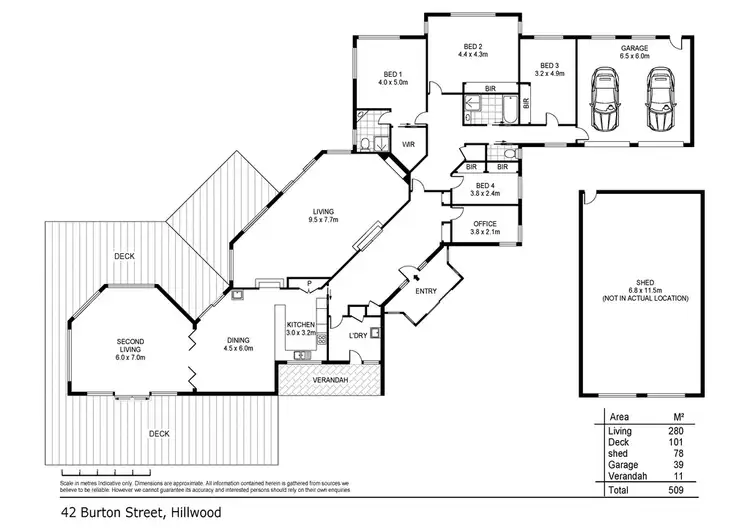 Floorplan of Homely house listing, 42 Burton Street, Hillwood TAS 7252