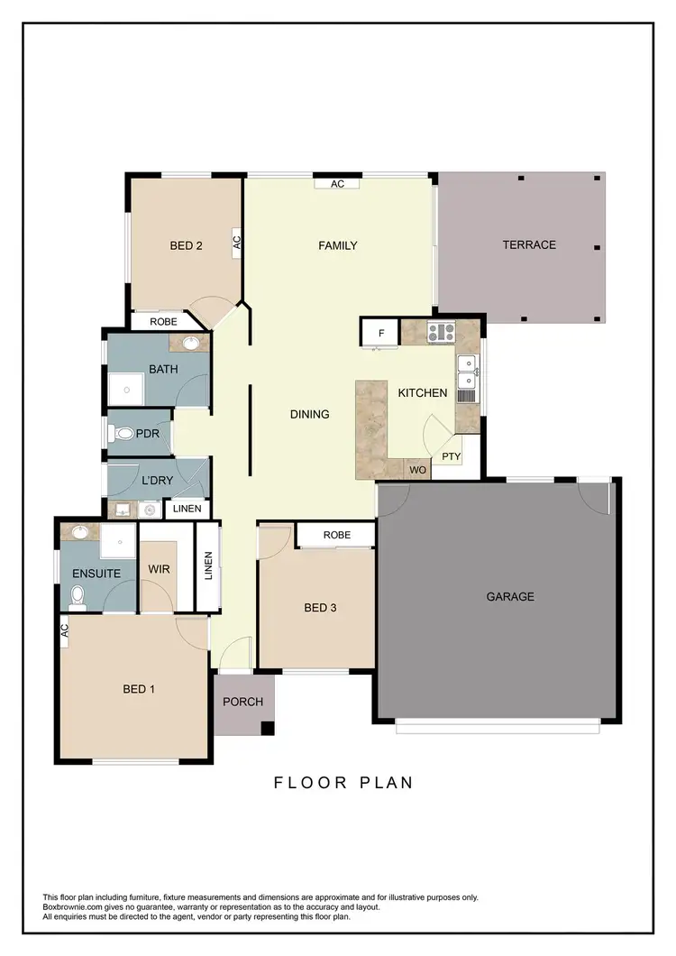 Floorplan of Homely house listing, 6 Persea Place, Glass House Mountains QLD 4518