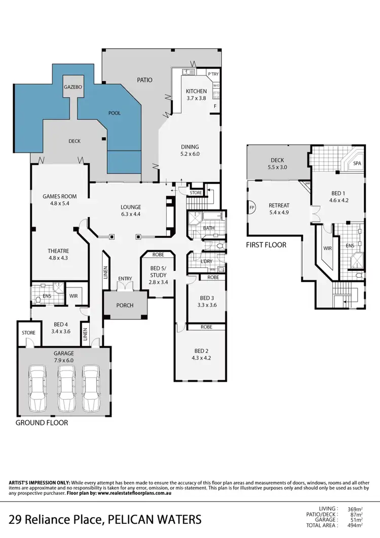 Floorplan of Homely house listing, 29 Reliance Place, Pelican Waters QLD 4551