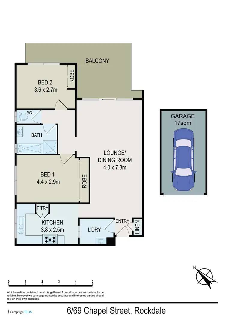 Floorplan of Homely unit listing, 6/69 Chapel Street, Rockdale NSW 2216