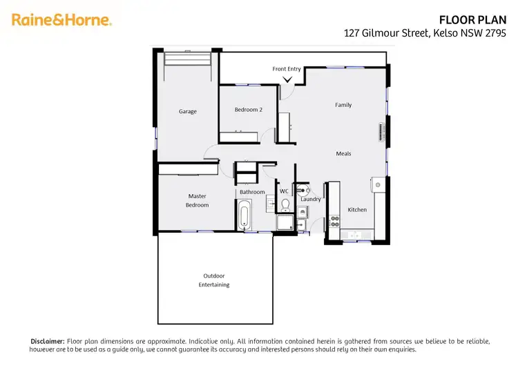 Floorplan of Homely house listing, 127 Gilmour Street, Kelso NSW 2795