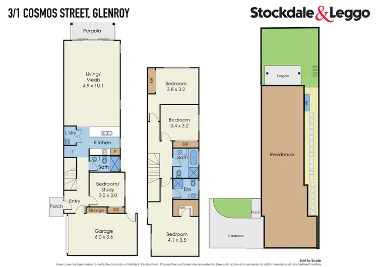 Floorplan of Homely townhouse listing, 3/1 Cosmos Street, Glenroy VIC 3046