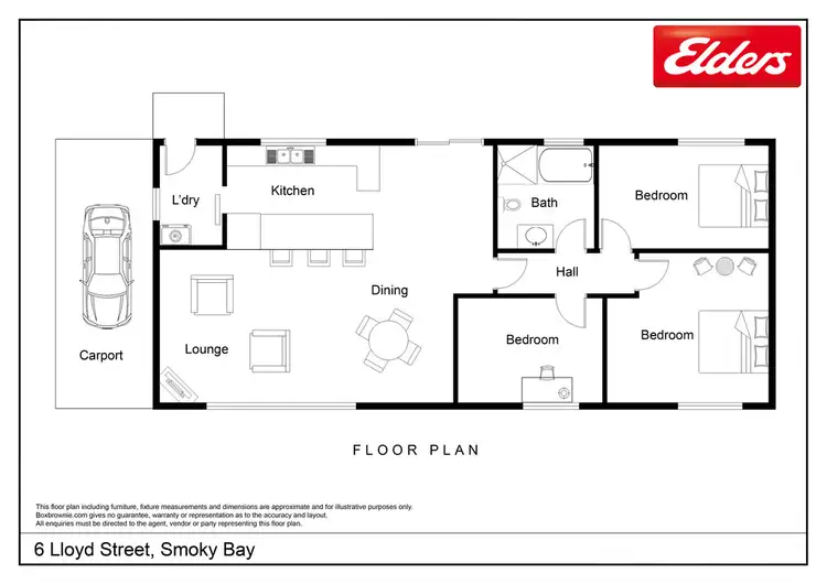 Floorplan of Homely house listing, 6 Lloyd Street, Smoky Bay SA 5680