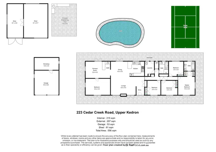 Floorplan of Homely house listing, 223 Cedar Creek Road, Upper Kedron QLD 4055