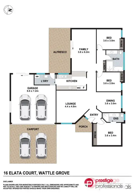 Floorplan of Homely house listing, 16 Elata Court, Wattle Grove NSW 2173