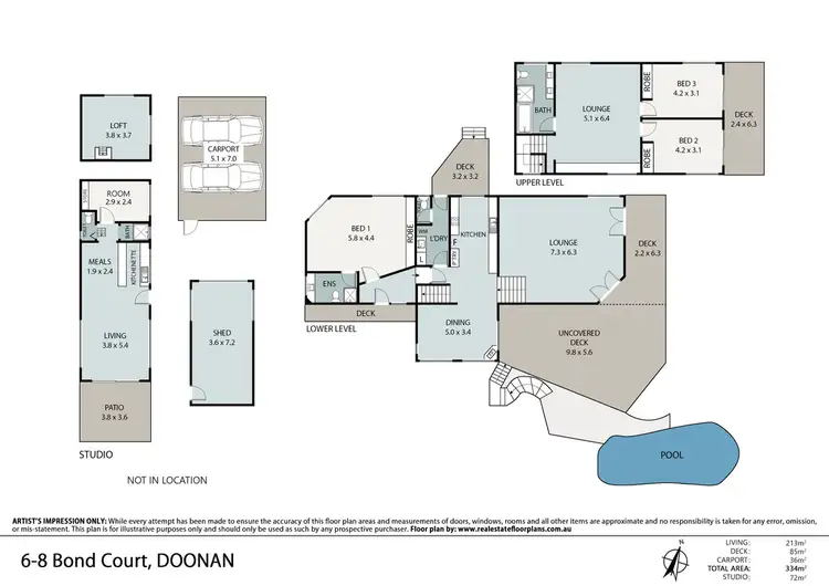 Floorplan of Homely house listing, 6 to 8 Bond Court, Doonan QLD 4562