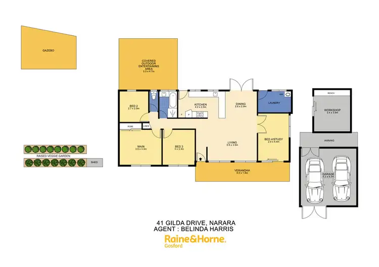 Floorplan of Homely house listing, 41 Gilda Drive, Narara NSW 2250