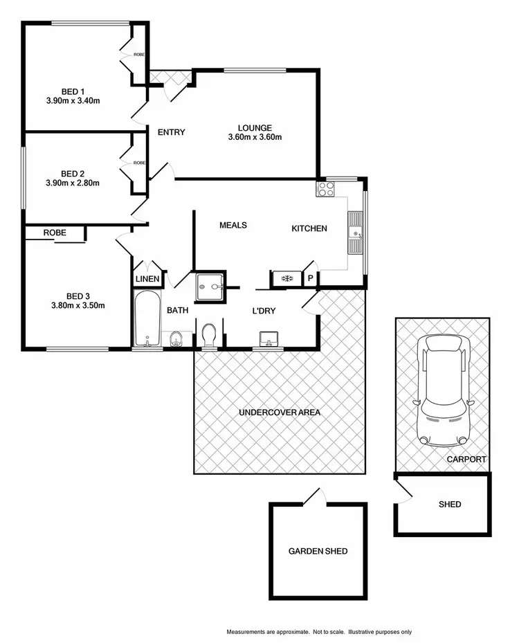 Floorplan of Homely house listing, 31 Wornes Drive, Wodonga VIC 3690