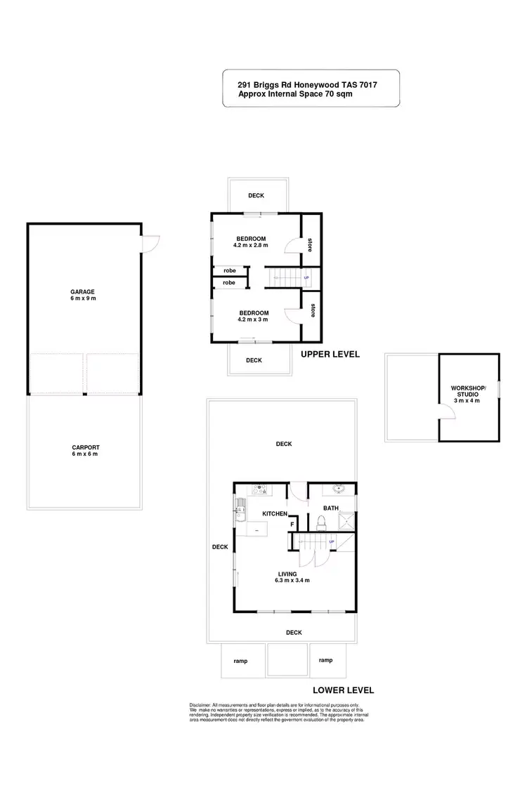 Floorplan of Homely house listing, 291 Briggs Road, Honeywood TAS 7017