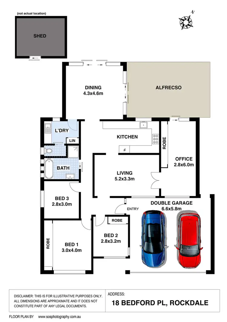 Floorplan of Homely house listing, 18 Bedford Place, Rockdale NSW 2216