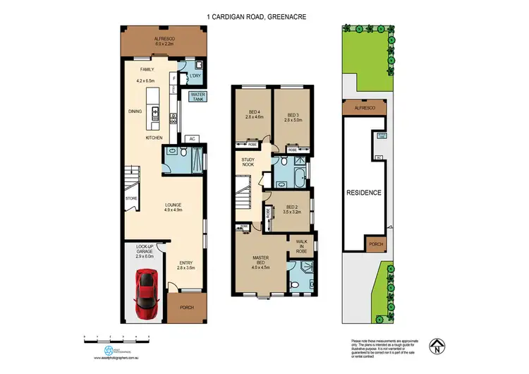 Floorplan of Homely semi-detached listing, 1a Cardigan Road, Greenacre NSW 2190