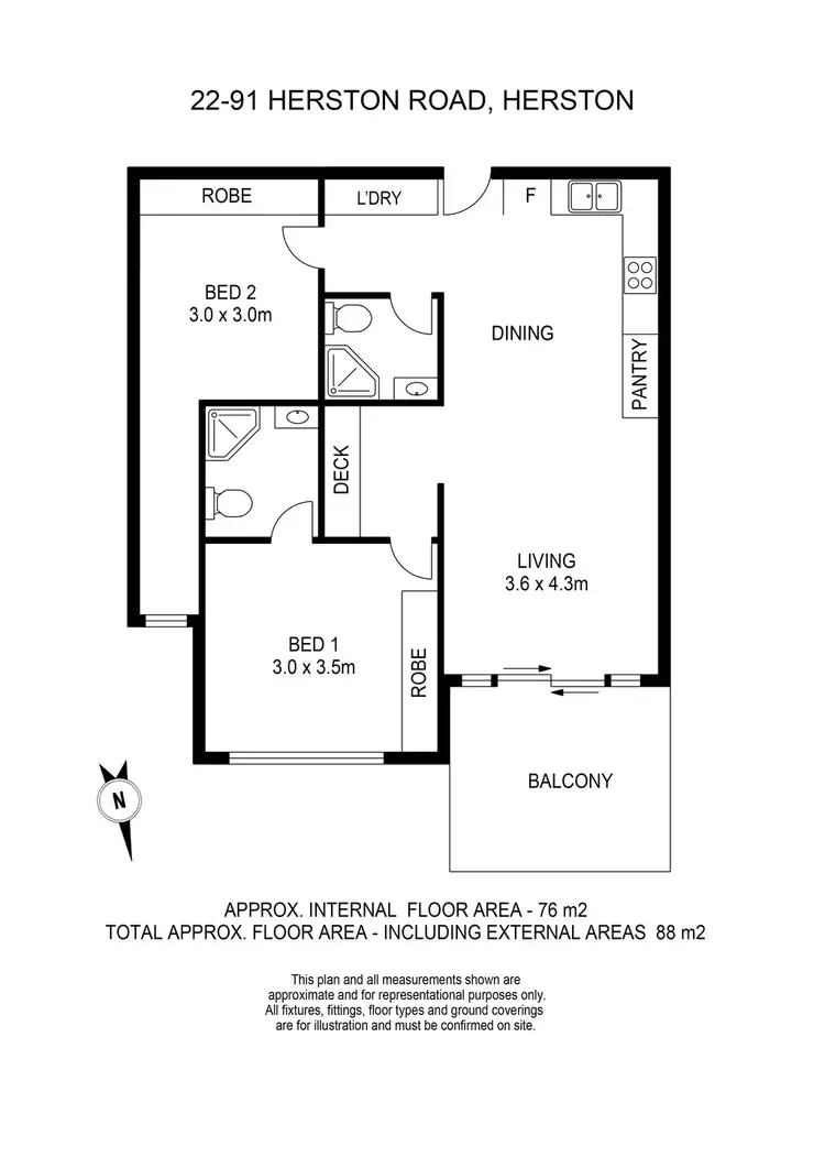 Floorplan of Homely unit listing, 22/91 Herston Road, Kelvin Grove QLD 4059