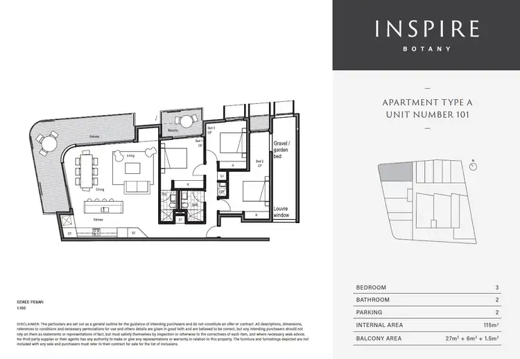 Floorplan of Homely apartment listing, 101/1356-1362 Botany Road, Botany NSW 2019