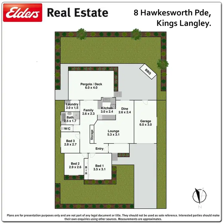 Floorplan of Homely house listing, 8 Hawkesworth Parade, Kings Langley NSW 2147