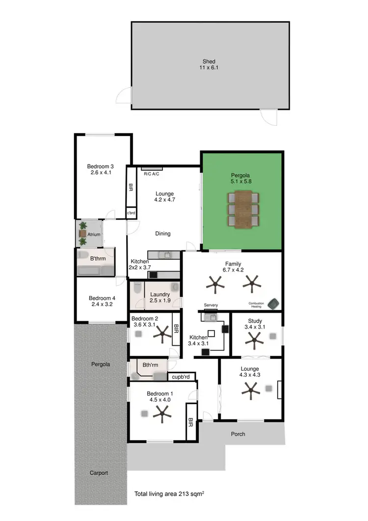 Floorplan of Homely house listing, 18 Rowell Road, Melrose Park SA 5039