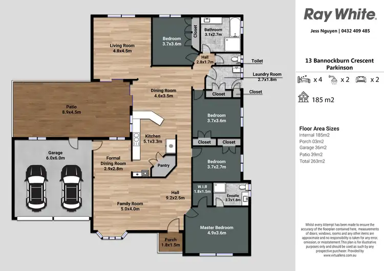 Floorplan of Homely house listing, 13 Bannockburn Crescent, Parkinson QLD 4115