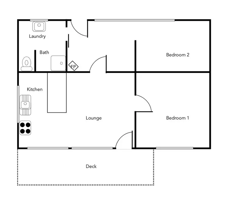 Floorplan of Homely house listing, 30 High Road, Halls Gap VIC 3381