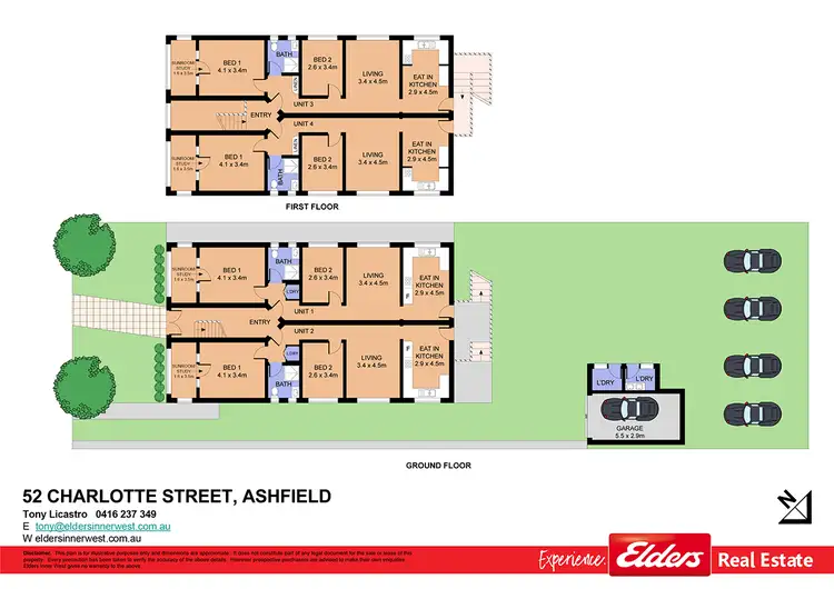 Floorplan of Homely block of units listing, 52 Charlotte Street, Ashfield NSW 2131
