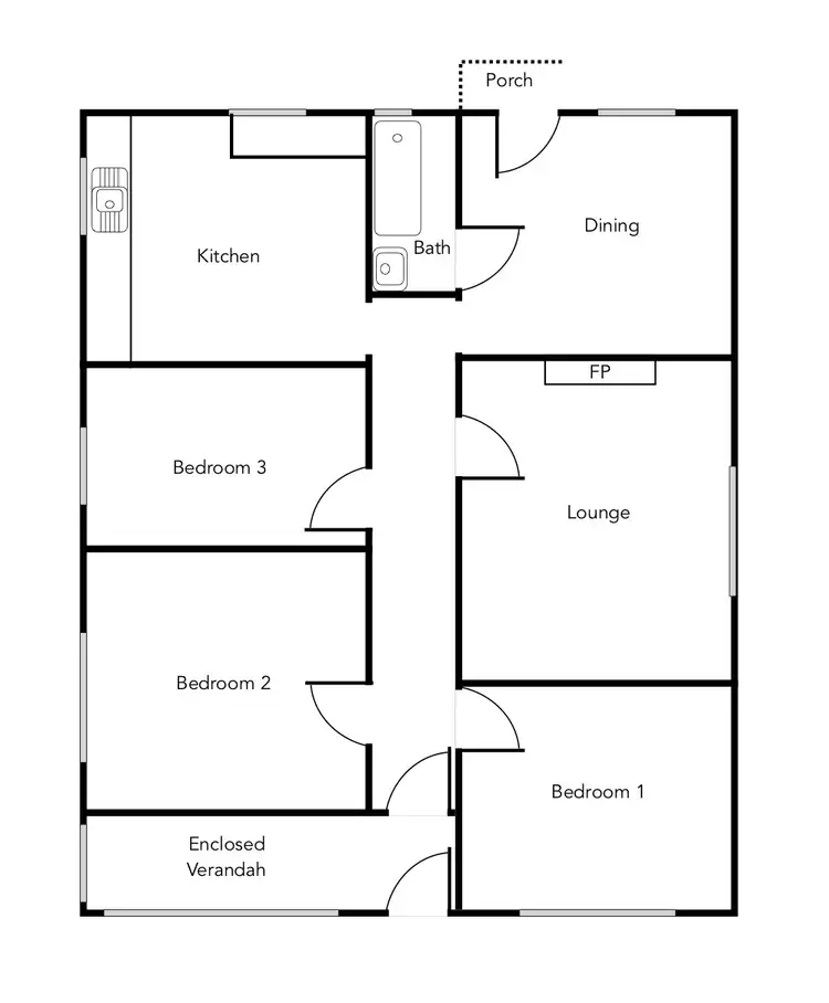 Floorplan of Homely house listing, 25 Rundell Street, Ararat VIC 3377