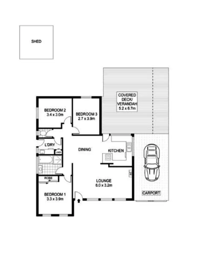 Floorplan of Homely house listing, 5 Cassia Street, Surrey Downs SA 5126