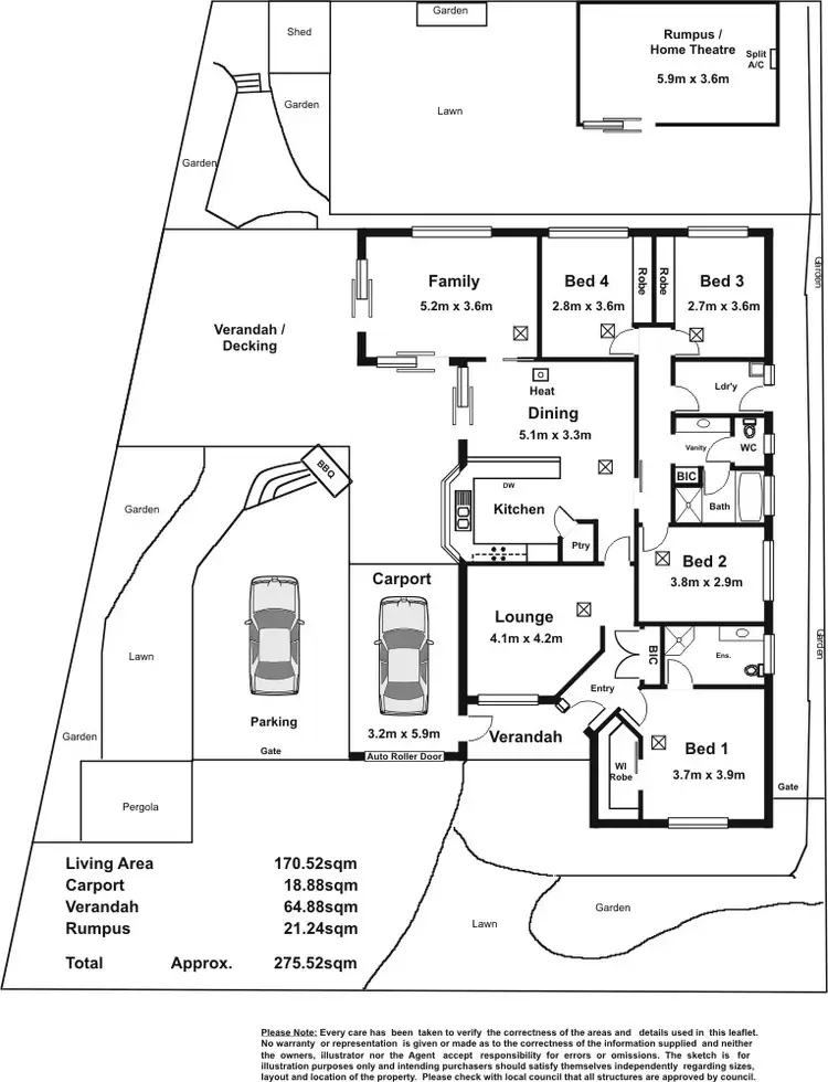 Floorplan of Homely house listing, 12 Pannosa Way, Golden Grove SA 5125