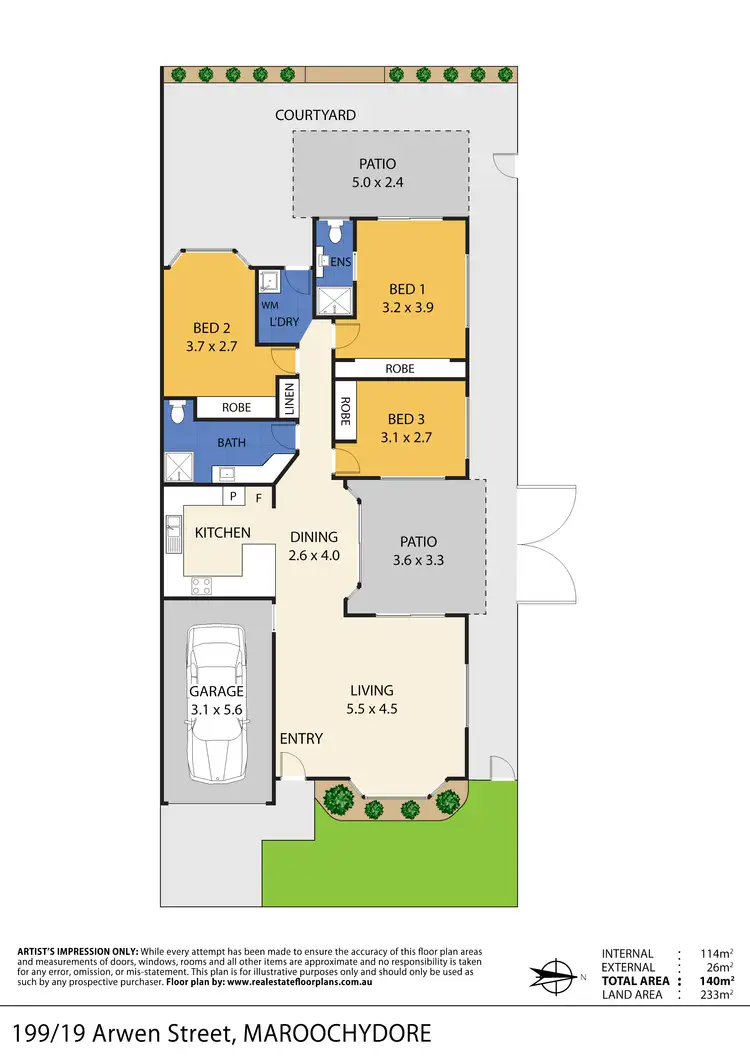 Floorplan of Homely unit listing, 199/19 Arwen Street, Maroochydore QLD 4558