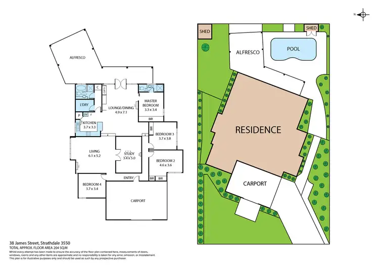 Floorplan of Homely house listing, 38 James Street, Strathdale VIC 3550