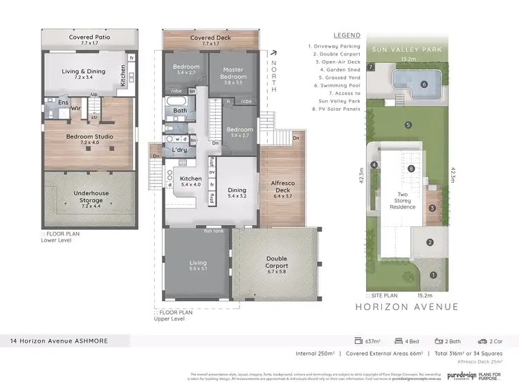 Floorplan of Homely house listing, 14 Horizon Avenue, Ashmore QLD 4214