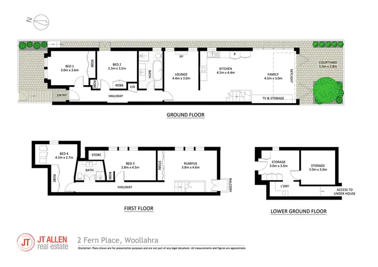 Floorplan of Homely house listing, 2 Fern Place, Woollahra NSW 2025